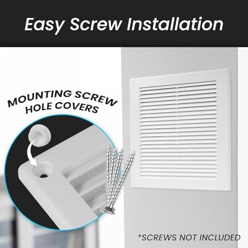 Repa Market 12 x 12 Inch White Square Air Vent Cover - Image 4
