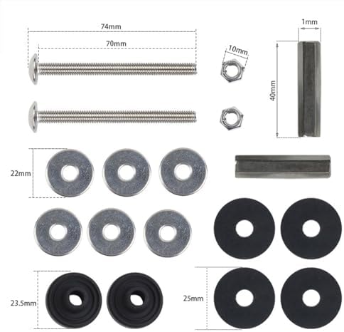 Universal Toilet Tank to Bowl Gaskets Repair kits, Toilet Tank Seal Kit - Image 3