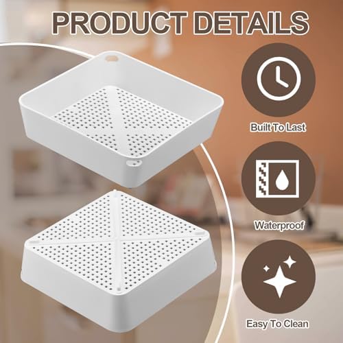 Tuanse 1 Pcs 8.5 X 8.5 X 2.5 Inch Commercial Floor Drain Strainer - Image 3