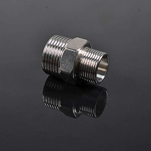 Fitting Adapter 1/4” Male NPT to M12 x 1.25 M12X1.25 Male Metric Coupling by DYNAPEX