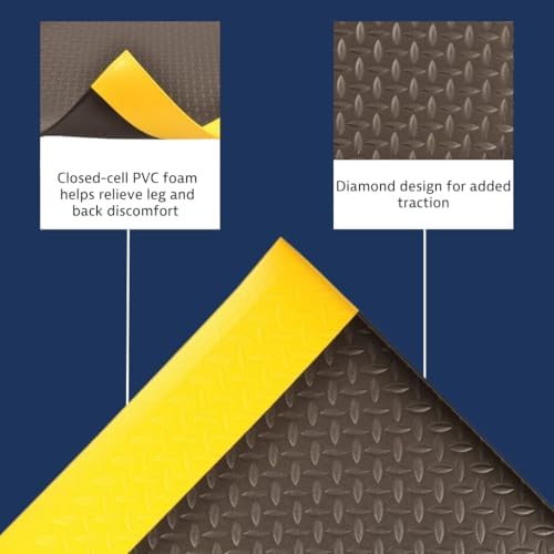 NoTrax 418 Diamond Tred™ 4' x 60' x 3/8" Anti Fatigue Mat - Image 3