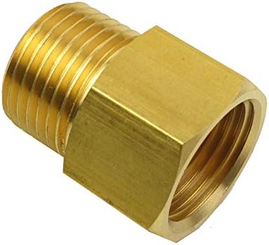 2 Pcs/Pack Brass Pipe Fitting Metric M20 x 1.5 Male To 1/2" NPT Female Adapter by HongBoW+Hardware