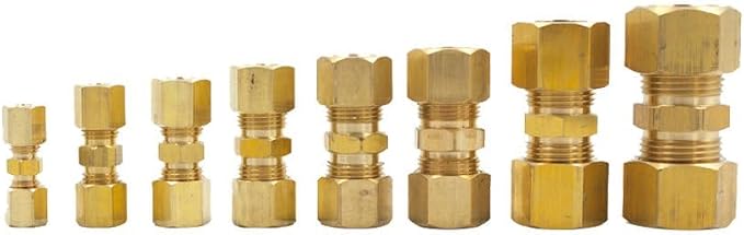 Brass Compression Tube Fitting, 5/8" OD x 5/8" OD - Image 6
