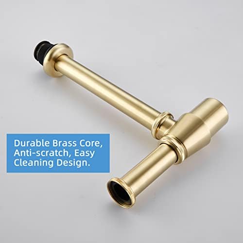 Bathroom Basin Sink Bottle Trap Waste Pipe 1-1/4 inch Slip Inlet Drain Tube Kit - Image 3