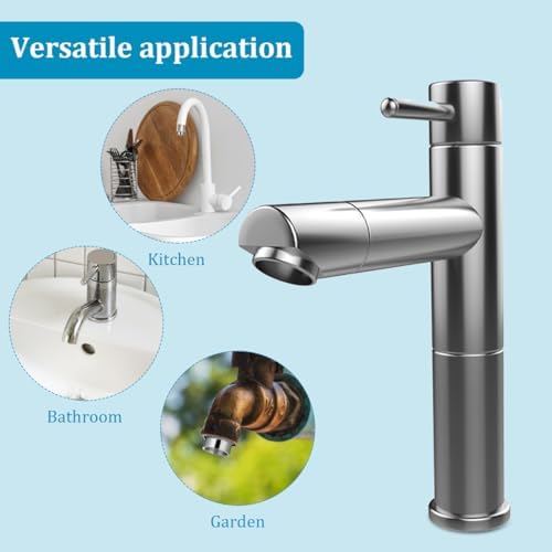 OSALADI Faucet Adapter Kit 8 Pcs Male to Female Faucet Adapter - Image 6