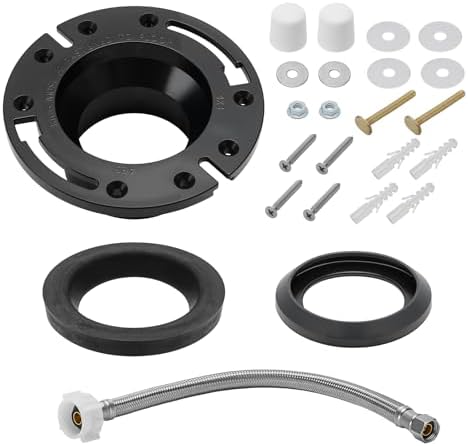 3" RV Toilet Flange & Seal Kit w/12 Hose by HOME