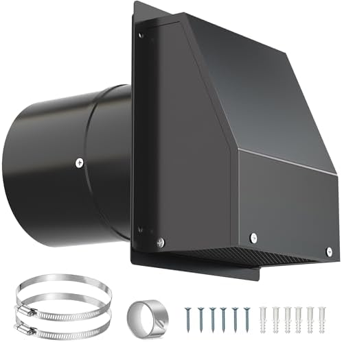 5 Inch Hooded Wall Vent Cover by Home