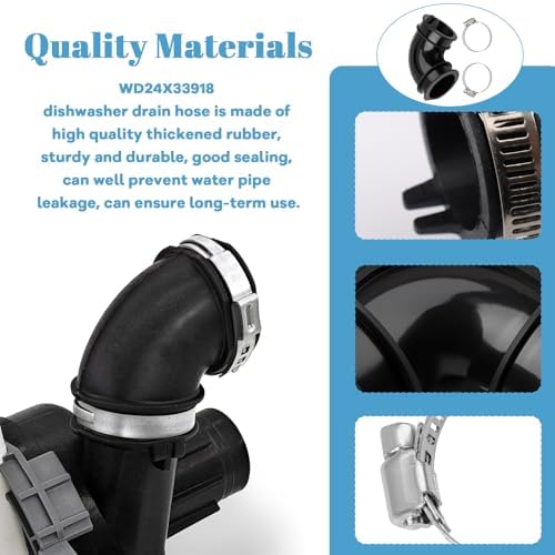 WD24X33918 Dishwasher Elbow Hose - Image 4