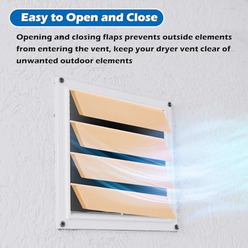 Geelin 4pcs 4 Inch Dryer Air Exhaust Vent Cover, Replacement Louver, UV and - Image 3