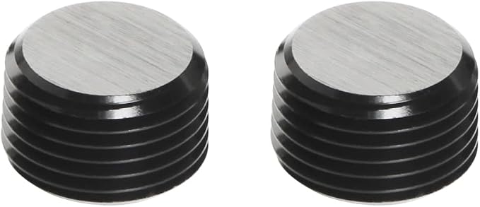 3/4 NPT Male Thread Allen Head Socket Pipe Plug Fitting Aluminum Black - Image 3