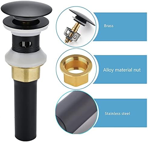 Rockgoya Bathroom Sink Drain, 5 Pack Drain Stopper Bathroom Sink - Image 2