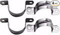 Wideskall® 3/4" inch Heavy Duty Pipe Tube Conduit Steel Hanger U Strap Clamps by Wideskall