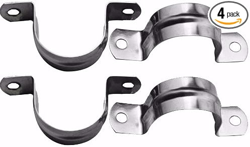 Wideskall® 3/4" inch Heavy Duty Pipe Tube Conduit Steel Hanger U Strap Clamps by Wideskall