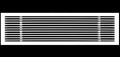 HVAC Premium 36"W X 4"H Linear Aluminum Clip-On Bar Return Air Grille by HVACPremium