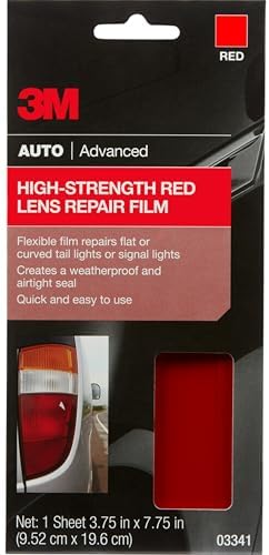 3M Auto High Strength Red Lens Repair Film, 3.75 in x 7.75 in by Unknown