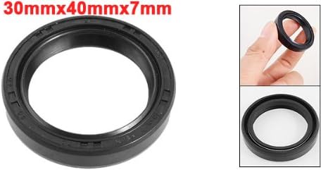uxcell Metric Rotary Shaft Oil Seal 30x40x7mm TC Double Lips Rubber - Image 2