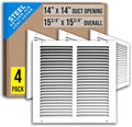Fits 14x14 Duct Opening | Steel Return Air Grille by Handua | Vent Cover Grill by Handua