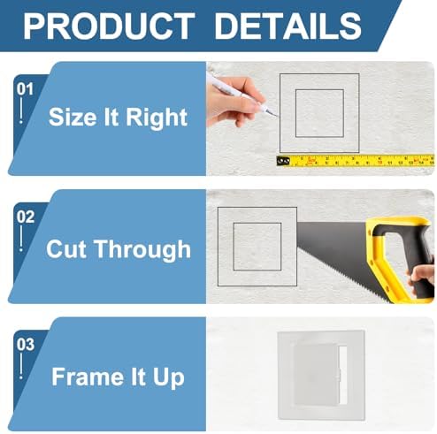 PATIKIL 6.5x6.5 Inch Removable Hinged Access Panel - Image 4
