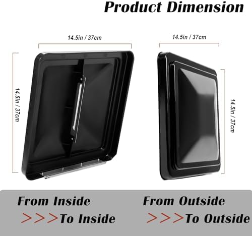 2 Pack 14" Universal Roof Vent Cover Vent Lid Replacement - Image 5