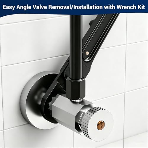 Compression Sleeve Puller & Pipe Wrench Kit Plumbing Tools, Angle Stop Wrench - Image 4