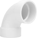 3" PVC DWV Sanitary 90-Degree Elbow White SCH40 3" PVC DWV 90° Elbow Pipe by Lswteiz