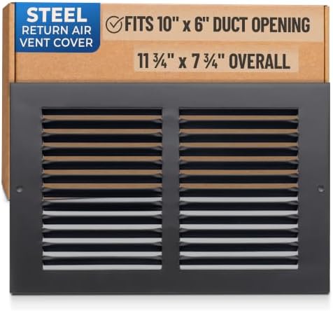 Fits 10x6 Duct Opening | Steel Return Air Grille by Handua | Vent Cover Grill by Handua