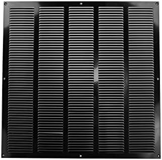 Repa Market Air Vent Cover 20x20 Inch Black Galvanized Steel Louvered Grill by RepaMarket