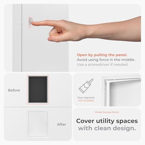 8 x 16 Inch Metal Access Panel for Drywall - Image 3