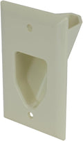 DataComm Electronics 45-0001-LA 1-Gang Recessed Low Voltage Cable Wire Pass by DATACOMM