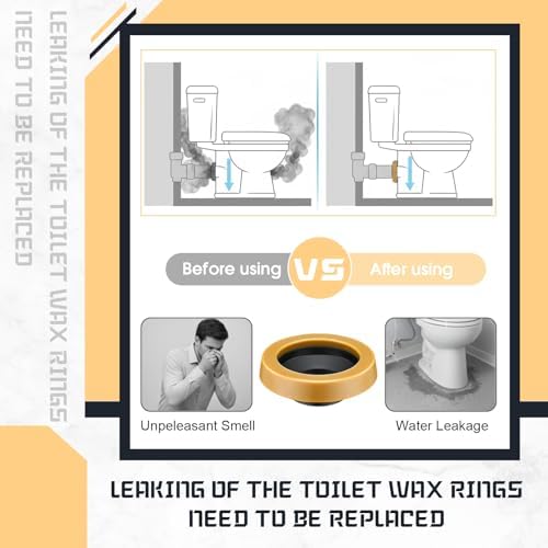 Marsui 20 Pack Toilet Wax Ring Thick Toilet Bowl Wax Ring Gasket - Image 5