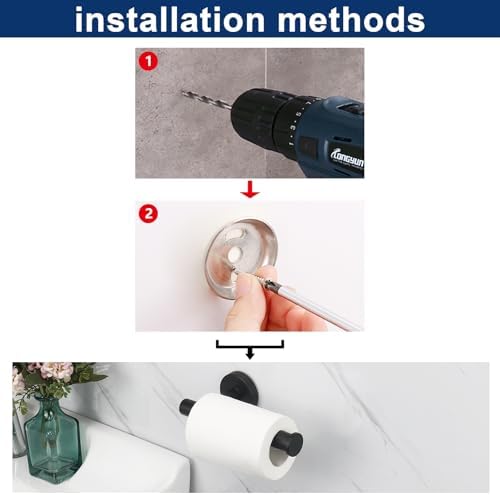 NearMoon Bathroom Toilet Paper Holder, Premium SUS304 Stainless Steel Rustproof - Image 6