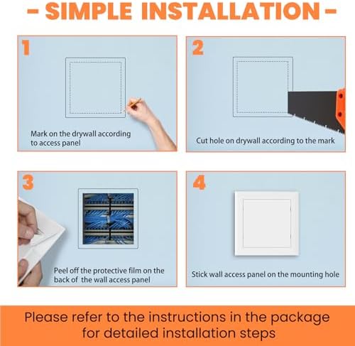 GCGOODS 10" x 10" Self-Adhesive Access Panel - Image 6