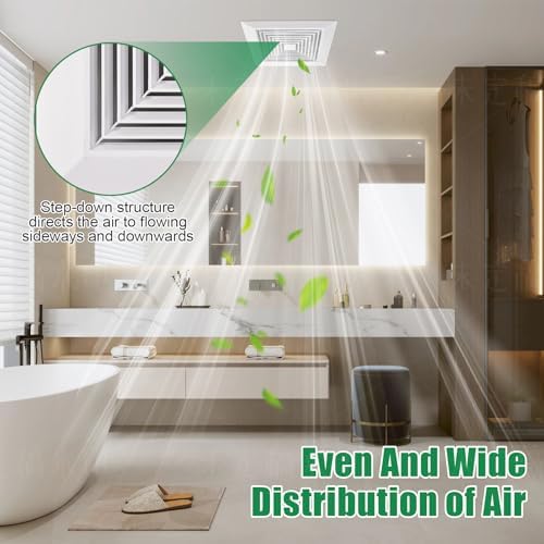 (Gloss-2P 12"x 12"Inch）Bathroom Exhaust Fan Cover - Image 6