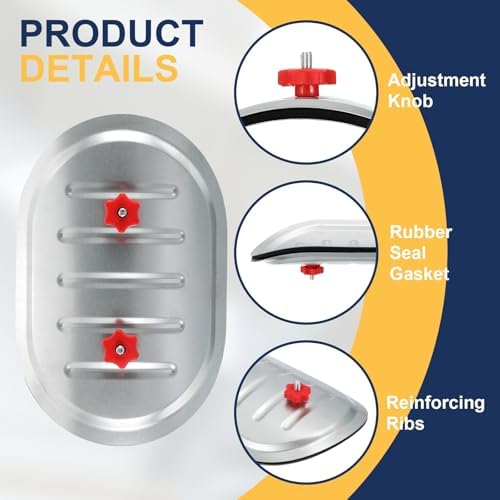 PATIKIL 16" Round Duct Access Door, Duct Maintenance Access Door Galvanized - Image 3