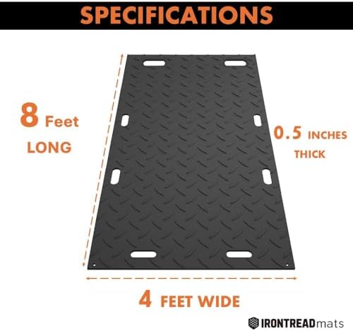 Ground Protection Mat 4’ x 8’ – 3/8” Thick - Image 2