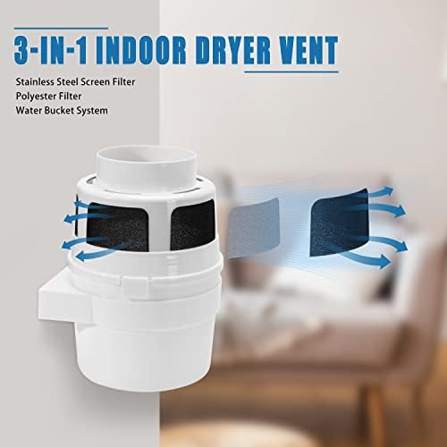 【Upgraded】 NOORNY 3 in 1 Indoor Dryer Vent Kit Lint Trap Bucket Dryer Vent - Image 2