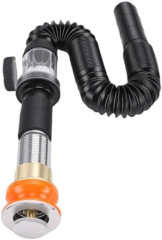 Bathroom Sink Drain Kit PP and Stainless Steel P Trap Tubing 1 1 4 2 2 Inch - Image 2