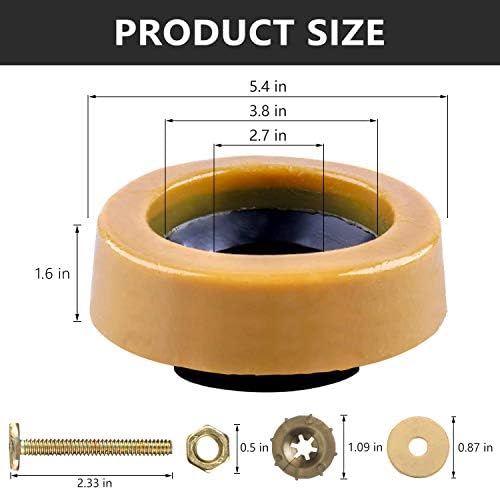 Wax Ring for Toilet, Extra Thick Wax Ring Replacement Kit - Image 5