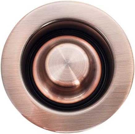 Westbrass 3-1/2" EZ-Mount Sink Disposal Flange and Stopper, Antique Copper - Image 4