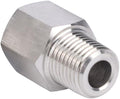 Stainless Steel 304 1/2" NPT Female x M14*1.5 Male Pipe Adapter 1pc by Unknown