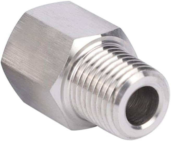 Stainless Steel 304 1/2" NPT Female x M27*1.5 Male Pipe Adapter 1pc by Unknown