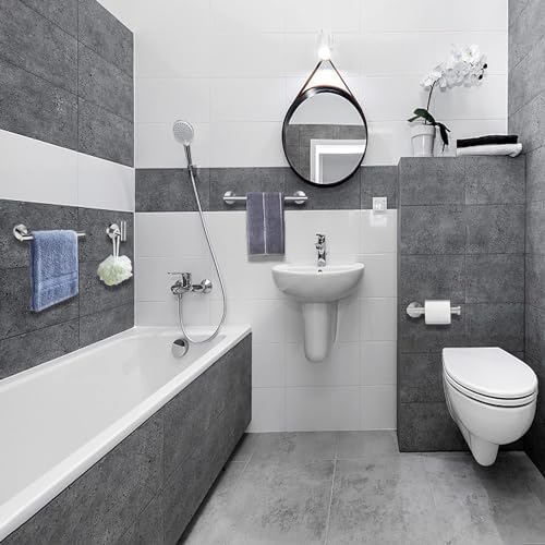 Nolimas 12 Inch Bath Hand Towel Bar SUS 304 Stainless Steel Towel Rod Rack - Image 2