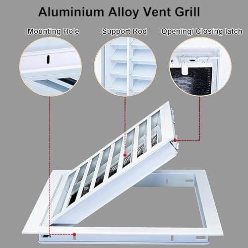 Modern Return Air Grille 8x12 in - Image 5