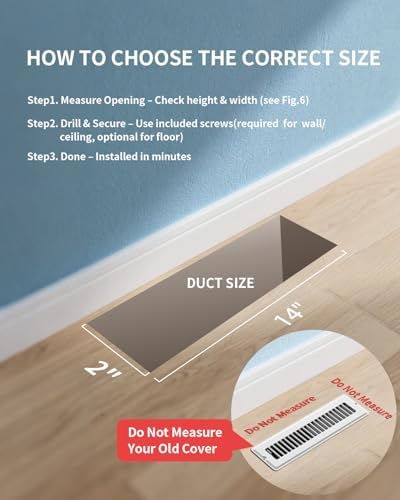 2x14 Floor Register, 4 Pack Floor Vents - Image 2