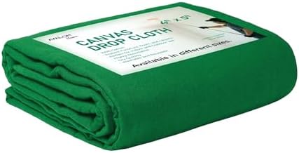 Canvas Drop Cloth for Painting 4x5 feet Pack of 1-8oz Painters Drop Cloths for by Unknown