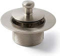 SUPPLYGIANT 1-3/8 in. Lift & Turn Bathtub Drain Stopper Assembly, Brushed Nickel by SupplyGiant