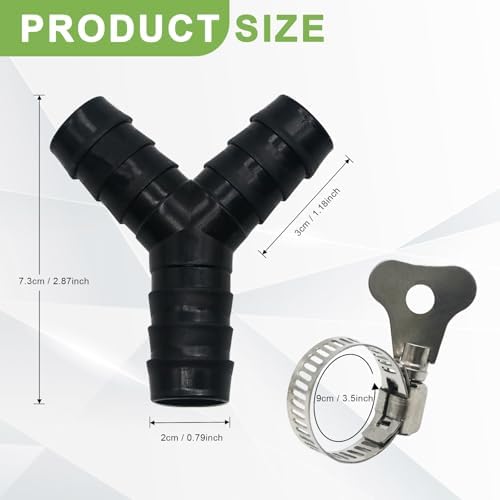 2 Pcs Universal Y-Shaped Washing Machine Hose Splitter, Fit - Image 3