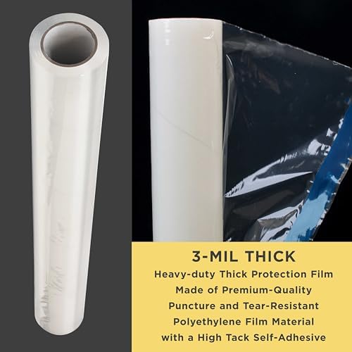 Dura-Gold Carpet Protection Film, 36-inch x 200-foot Roll, Self-Adhesive Plastic - Image 3