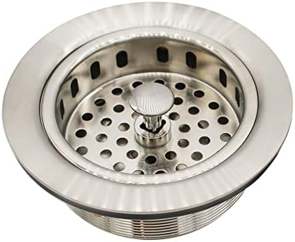 Westbrass CO2196-07 COMBO PACK 3-1/2" Post Style Large Kitchen Sink Basket - Image 3