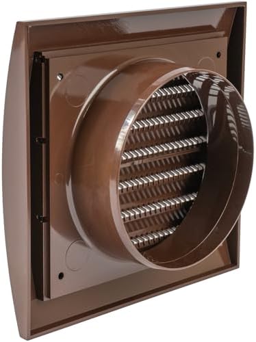 Repa Market 4 Inch Brown Dryer Vent Cover/Duct Cover - Image 7
